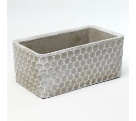 Obal obdĺžnik cement šedý 20x11x8.8cm