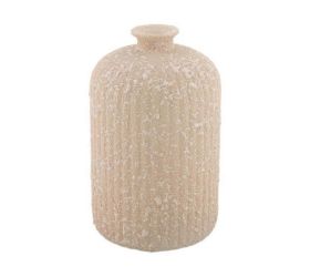 Váza fľaša z recyklovaného skla 15x15x23cm / 114759