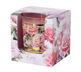 Voň.v skle flores ružový 9x8cm