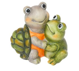 Korytnačka so žabou ker.17*11*17cm
