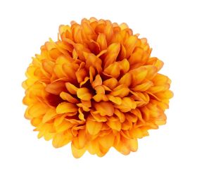 Hlava chryzantéma oranž-červená 10cm