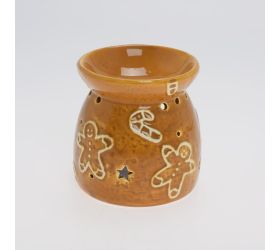 Aromalampa hnedá vz. perník porcel 10,8*10,8*11,3cm