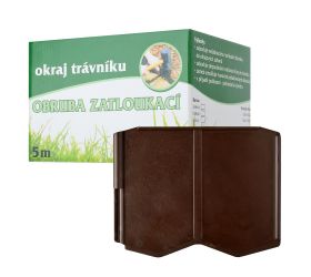 Obruba zatĺkacia hnedá 5m