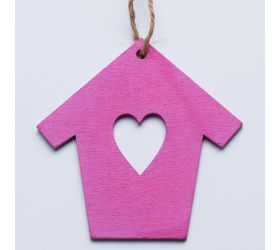 Výrez domček sv.fialová s/10 7cm