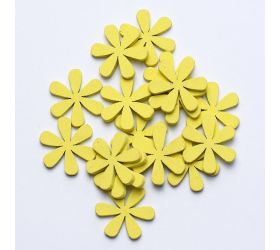 Výrez kvietky žlté 3cm s/40