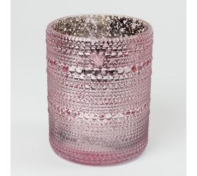 Svietnik sklo sv.fialový 10x12,5cm