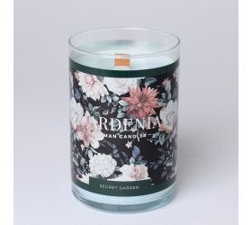 Voň.v skle gardenia veľ.1200gr zelená