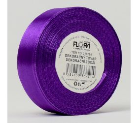 Stuha satén tm.fialová 20mm 15m 046