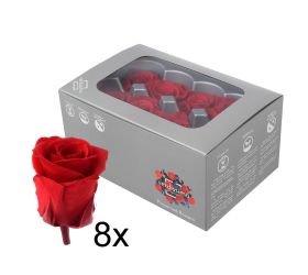 Ruža preparovaná red 4cm/ks - bal. 8ks