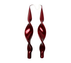 Točená špic laura met.bordo bal.2ks 28cm