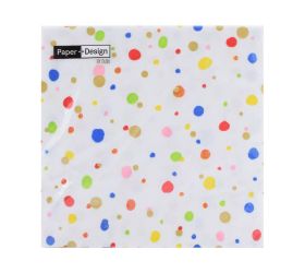 198283 servítky birthday confetti 33x33cm