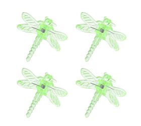 Klips vážka rosteto zelený 4ks, 3,5 x 3,5 cm