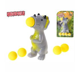 Dinosaurus strieľací s loptičkami 14cm