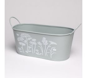 Obal ovál kov lúčne kvety v:10x24x12,5cm