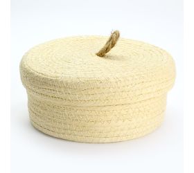 Košík papierové viečko tmavozelený veľký 28cm