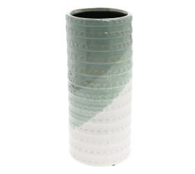 Obal trojfarebný keramika 14*14*33 mentol