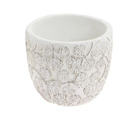 Obal kvety keramika 12.8*12.8*11.3 biely