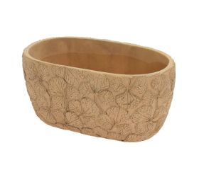 Obal kvety keramika 20.3*11.3*9.8 hnedý