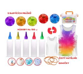 Sada na výrobu batikovaného trička, v plastovom boxe