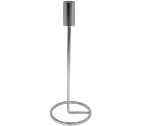 Svietnik na kónickú svieč. 25cm strieb.//a67101420