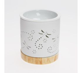 Aromalampa vážky porcelán 9,5x11cm biela