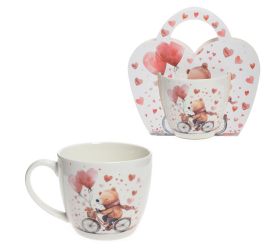 Šálka 460ml medvedíky so srdcom
