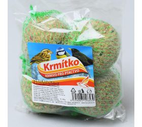 Pevnácenakrmítko - lojová guľa s ovocím 4x90g  18/k.