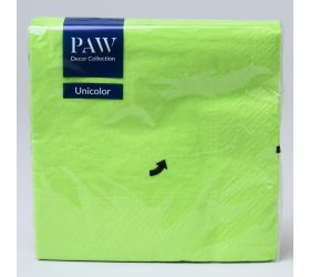 Sdl111006 servítky unicolor lunch anise green 3vrs/33x33cm 20ks