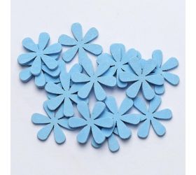 Výrez kvietky modré 3cm s/40