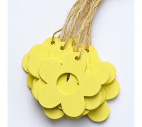 Záv. výrez kvietky žlté 5cm s/20