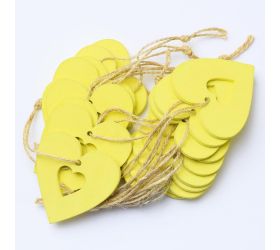 Záv. výrez srdce žlté 5cm s/20