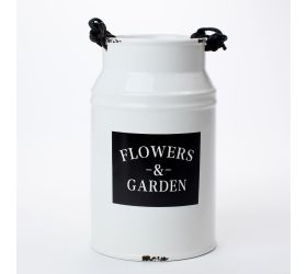 Obal váza biela dolomit 13,3x13,3x21,7cm