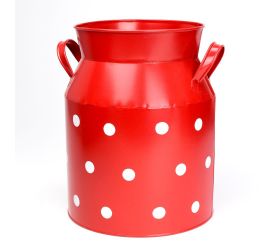 Obal konva veľká kov červená veľké bodky v:26,5x18cm super cena