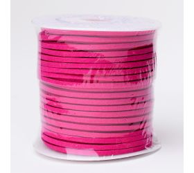 Šnúrka koža 3mmx45m cyklamen