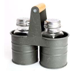 Korenička+soľnička sada dochucovacia grilovacia mini