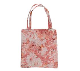 Taška tkaná 38cmx42cm ruž kvety