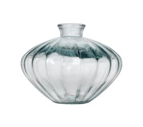 Váza sklo trans.v/ver v15 pr.19cm / vh-38