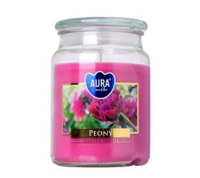 Voň.v skle s vrchn.pivonia 500gr/snd99-157/ 15cm