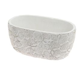 Obal kvety keramika 23*12.8*10.8 biely