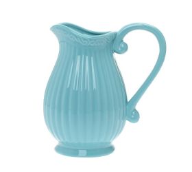 Váza džbán keramika 9,5x20x20cm šedá