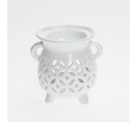 Aromalampa výrez porcelán 8x9,5cm biela