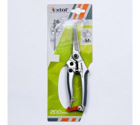 Nožnice záhr. dlhé úzke, 200mm, max. presth. pr. 6mm