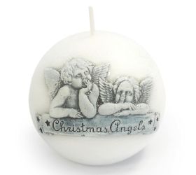 Vianočný anjel guľa 100 biela