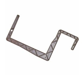 Držiak universal dlhší 15cm hrana hnedý