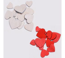 Srdce drevo mix s/12 2,5x3,5 cm