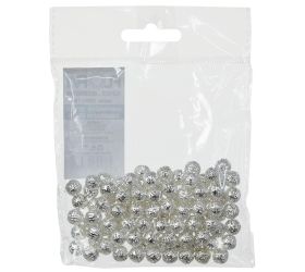 Guličky strieborné s/100 8mm