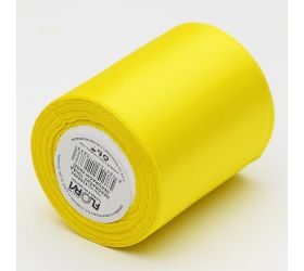 Satén stuha 64mm/10m žltá farba 132