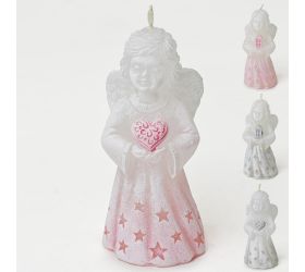 Figurka betlehem anjel100 mix/ruž+sivý/ 11cm