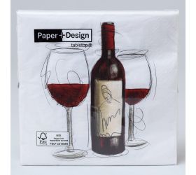210228 servítky vino rosse 33x33cm