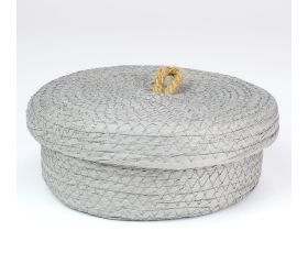 Košík papierové viečko grijs malý 18cm